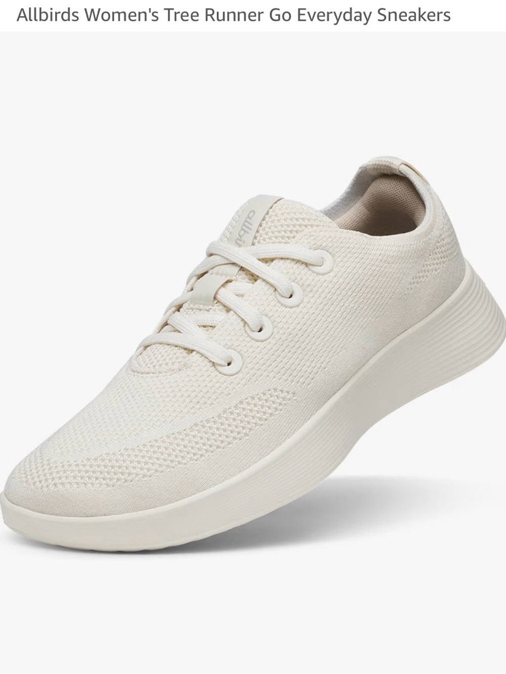 Allbirds Women’s Tree Runner Go Sneakers — Stony Cream